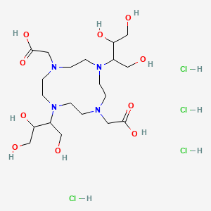 2,2'-(4,10-Bis(1,3,4-trihydroxybutan-2-yl)-1,4,7,10-tetraazacyclododecane-1,7-diyl)diacetic acid tetrahydrochloride