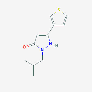 1-isobutyl-3-(thiophen-3-yl)-1H-pyrazol-5-ol