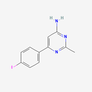 6-(4-Iodophenyl)-2-methylpyrimidin-4-amine