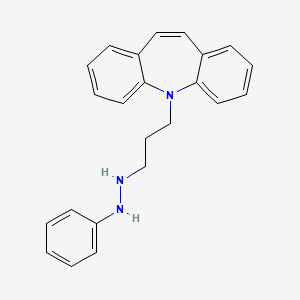 molecular formula C23H23N3 B13429263 5-(3-(2-Phenylhydrazinyl)propyl)-5H-dibenzo[b,f]azepine 