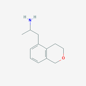 molecular formula C12H17NO B13429271 1-(3,4-dihydro-1H-2-benzopyran-5-yl)propan-2-amine 