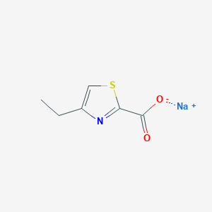 molecular formula C6H6NNaO2S B13429283 Sodium 4-ethylthiazole-2-carboxylate 