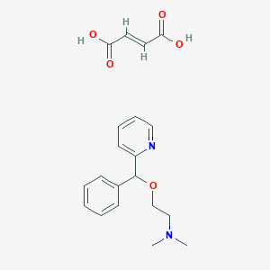 molecular formula C20H24N2O5 B13429291 (E)-but-2-enedioic acid;N,N-dimethyl-2-[phenyl(pyridin-2-yl)methoxy]ethanamine 