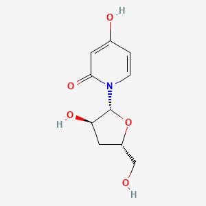 molecular formula C10H13NO5 B13429299 4-hydroxy-1-[(2R,3R,5S)-3-hydroxy-5-(hydroxymethyl)oxolan-2-yl]pyridin-2-one 