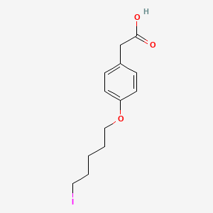 2-(4-((5-Iodopentyl)oxy)phenyl)acetic acid