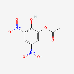 molecular formula C8H6N2O7 B13429322 (2-Hydroxy-3,5-dinitrophenyl) acetate 