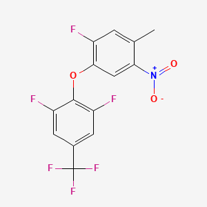 1-[2,6-Difluoro-4-(trifluoromethyl)phenoxy]-2-fluoro-4-methyl-5-nitrobenzene