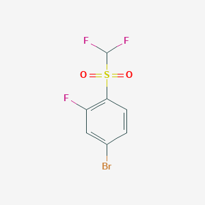 1-Bromo-3-((difluoromethyl)sulfonyl)-5-fluorobenzene