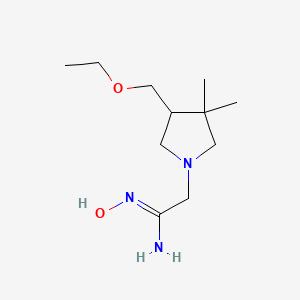 (Z)-2-(4-(ethoxymethyl)-3,3-dimethylpyrrolidin-1-yl)-N'-hydroxyacetimidamide