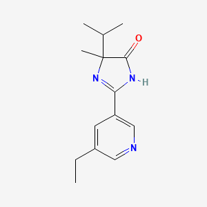 2-(5-ethylpyridin-3-yl)-4-methyl-4-propan-2-yl-1H-imidazol-5-one