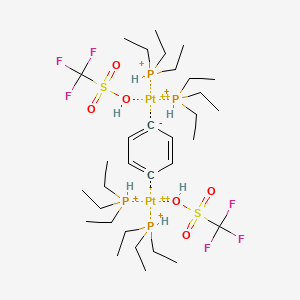 Phenylenetetrakis(triethylphosphine)bis(trifluoromethanesulfonate)diplatinum