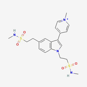 4-(1,5-Bis(2-(N-methylsulfamoyl)ethyl)-1H-indol-3-yl)-1-methylpyridin-1-ium