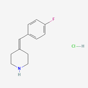 molecular formula C12H15ClFN B1342942 4-(4-Fluorobenzylidene)piperidine hydrochloride 