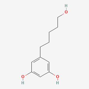 molecular formula C11H16O3 B13429437 5-(5-Hydroxypentyl)-1,3-benzenediol 