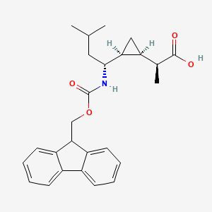 (S)-2-((1R,2S)-2-((R)-1-((((9H-fluoren-9-yl)methoxy)carbonyl)amino)-3-methylbutyl)cyclopropyl)propanoic Acid