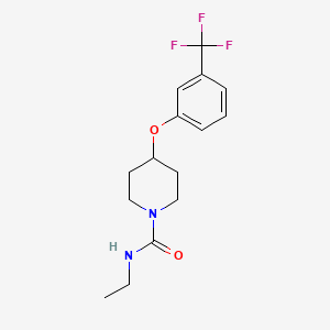 1-Piperidinecarboxamide, N-ethyl-4-((3-trifluoromethyl)phenoxy)-