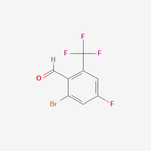 2-Bromo-4-fluoro-6-(trifluoromethyl)benzaldehyde