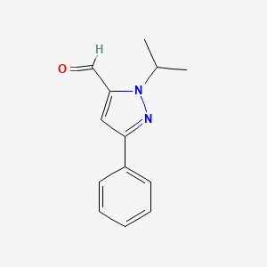 1-isopropyl-3-phenyl-1H-pyrazole-5-carbaldehyde