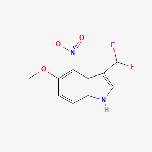 3-(difluoromethyl)-5-methoxy-4-nitro-1H-indole