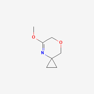 molecular formula C7H11NO2 B13429521 5-Methoxy-7-oxa-4-azaspiro[2.5]oct-4-ene 