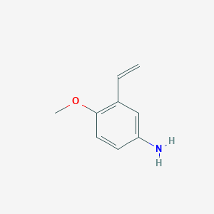 molecular formula C9H11NO B13429538 4-Methoxy-3-vinylaniline 