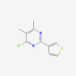 4-Chloro-5,6-dimethyl-2-(thiophen-3-yl)pyrimidine