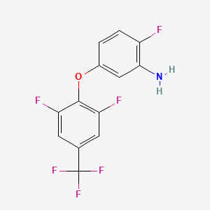 5-[2,6-Difluoro-4-(trifluoromethyl)phenoxy]-2-fluoroaniline