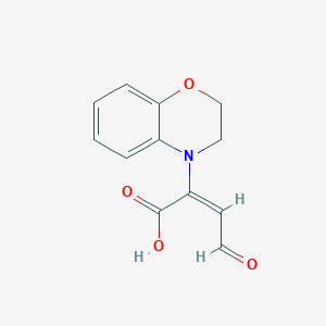 molecular formula C12H11NO4 B13429617 (E)-2-(2,3-dihydro-1,4-benzoxazin-4-yl)-4-oxobut-2-enoic acid 