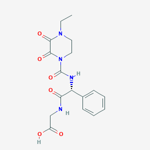 molecular formula C17H20N4O6 B13429629 Piperazinedione-carbonyl D-Phenylglycyl-glycine 