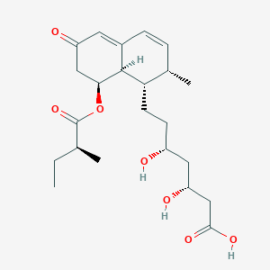 molecular formula C23H34O7 B13429687 (3R,5R)-7-[(1S,2S,8S,8aR)-2-methyl-8-[(2S)-2-methylbutanoyl]oxy-6-oxo-2,7,8,8a-tetrahydro-1H-naphthalen-1-yl]-3,5-dihydroxyheptanoic acid 