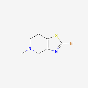 molecular formula C7H9BrN2S B1342969 2-溴-5-甲基-4,5,6,7-四氢噻唑并[4,5-c]吡啶 CAS No. 1280704-26-8