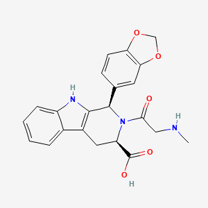 molecular formula C22H21N3O5 B13429694 Tadalafil open ring acid 