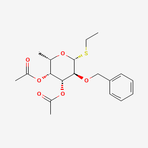 (2S,3R,4R,5S,6R)-5-(Benzyloxy)-6-(ethylthio)-2-methyltetrahydro-2H-pyran-3,4-diyl diacetate