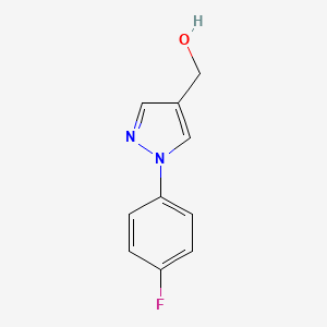 molecular formula C10H9FN2O B1342974 [1-(4-氟苯基)-1H-吡唑-4-基]甲醇 CAS No. 153863-34-4