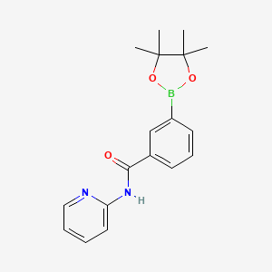 molecular formula C18H21BN2O3 B13429751 N-2-Pyridinyl-3-(4,4,5,5-tetramethyl-1,3,2-dioxaborolan-2-yl)benzamide 