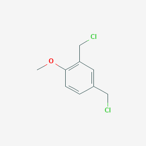 molecular formula C9H10Cl2O B13429754 Anisole, 2,4-bis(chloromethyl)- CAS No. 25445-34-5