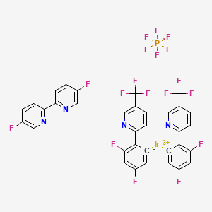 2-(2,4-difluorobenzene-6-id-1-yl)-5-(trifluoromethyl)pyridine;5-fluoro-2-(5-fluoropyridin-2-yl)pyridine;iridium(3+);hexafluorophosphate