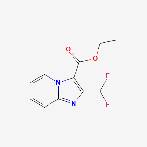 molecular formula C11H10F2N2O2 B13429763 Ethyl 2-(difluoromethyl)imidazo[1,2-a]pyridine-3-carboxylate 