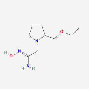 (Z)-2-(2-(ethoxymethyl)pyrrolidin-1-yl)-N'-hydroxyacetimidamide