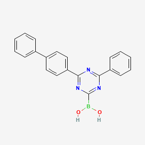 [4-Phenyl-6-(4-phenylphenyl)-1,3,5-triazin-2-yl]boronic acid