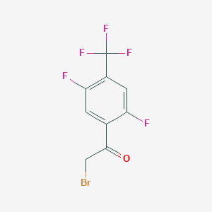 2-Bromo-1-[2,5-difluoro-4-(trifluoromethyl)phenyl]ethanone