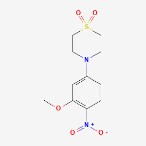 4-(3-Methoxy-4-nitrophenyl)-1,4-thiazinane 1,1-dioxide