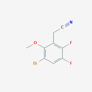 3-Bromo-5,6-difluoro-2-methoxyphenylacetonitrile