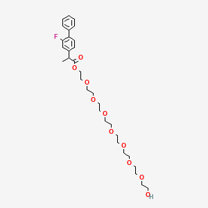 23-Hydroxy-3,6,9,12,15,18,21-heptaoxatricos-1-yl 2-Fluoro-alpha-methyl[1,1'-biphenyl]-4-acetate