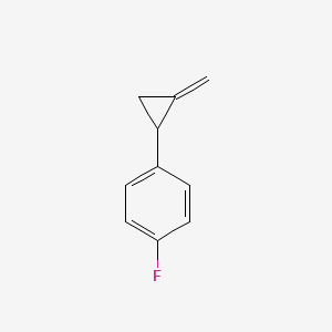 molecular formula C10H9F B13429905 1-Fluoro-4-(2-methylidenecyclopropyl)benzene CAS No. 214958-02-8