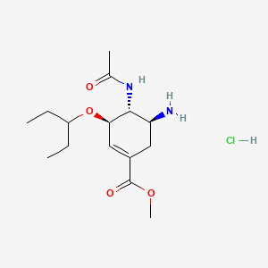 methyl (3R,4R,5S)-4-acetamido-5-amino-3-pentan-3-yloxycyclohexene-1-carboxylate;hydrochloride