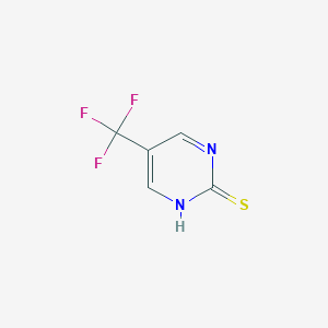 molecular formula C5H3F3N2S B13429933 5-(trifluoromethyl)pyrimidine-2(1H)-thione 