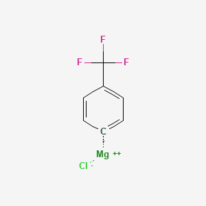 molecular formula C7H4ClF3Mg B13429952 Magnesium, chloro[4-(trifluoromethyl)phenyl]- CAS No. 2923-41-3