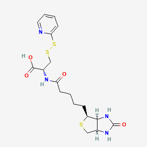 (2R)-2-[5-[(3aS,4S,6aR)-2-oxo-1,3,3a,4,6,6a-hexahydrothieno[3,4-d]imidazol-4-yl]pentanoylamino]-3-(pyridin-2-yldisulfanyl)propanoic acid