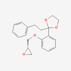 2-[2-[(2S)-2-Oxiranylmethoxy]phenyl]-2-(2-phenylethyl)-1,3-dioxolane